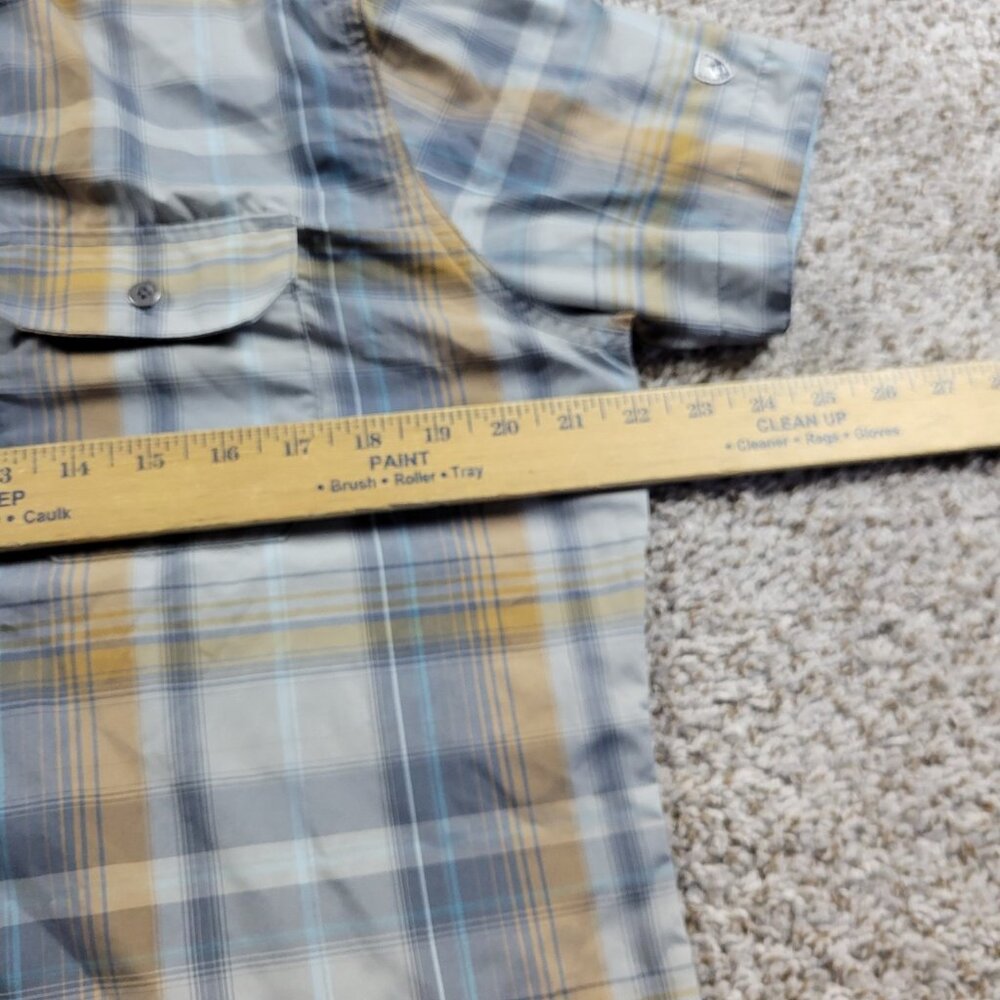 Kuhl Shirt Men’s Small Plaid Short Sleeve Hiking Button Up - Picture 4 of 8